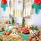 4Pcs Hawaiian Party Tablecloths - 51 x 86.6 Luau Party Decorations Table Cover